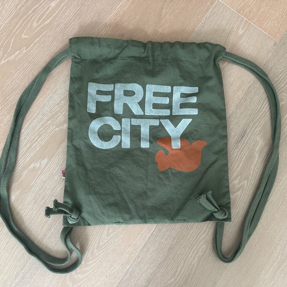 FREECITY X GAP COLLAB Sinch Bag / FREECITY Backpack Green - Picture 5 of 9